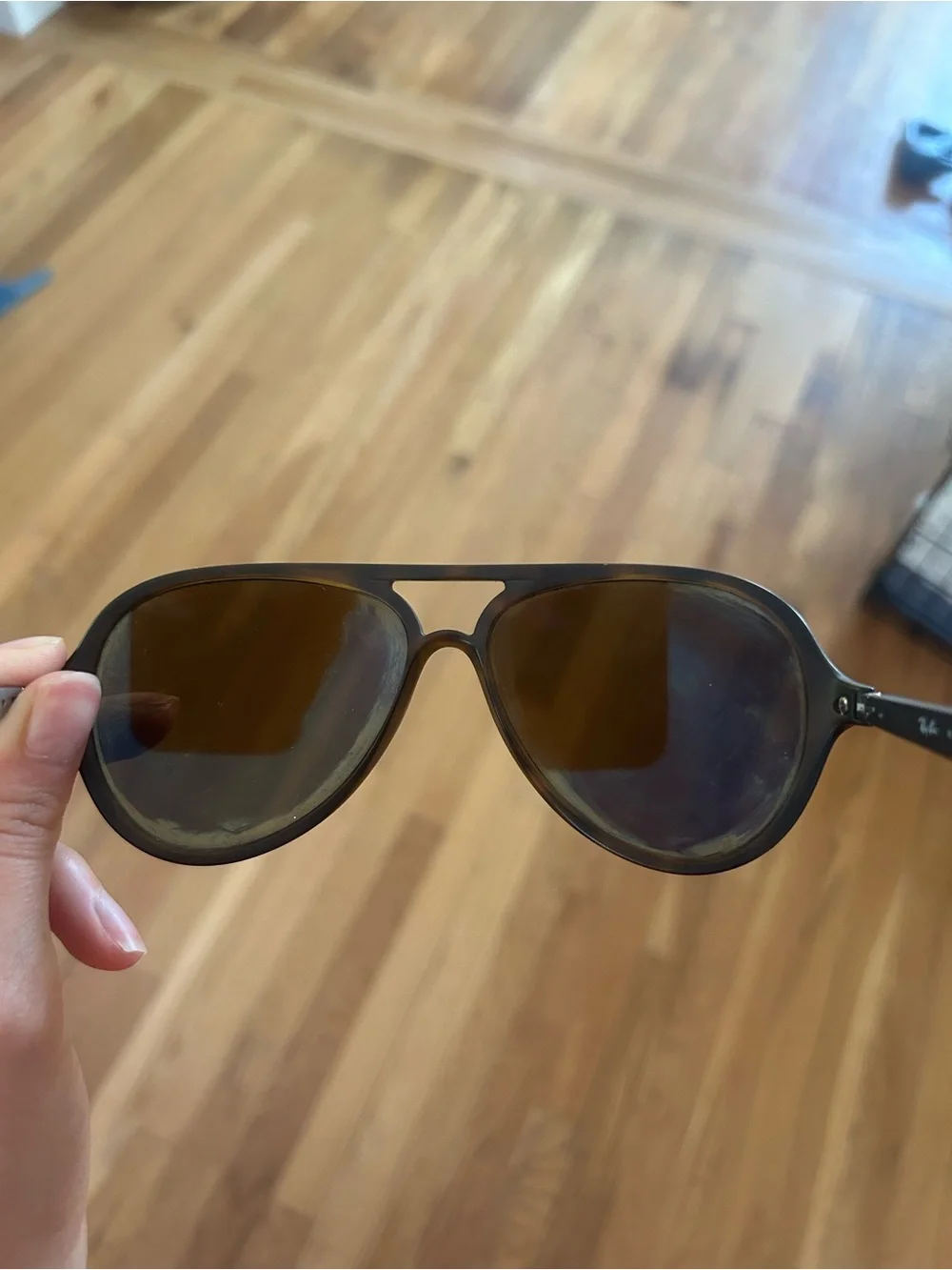 Ray-Ban Brown Tortoiseshell Aviator Sunglasses